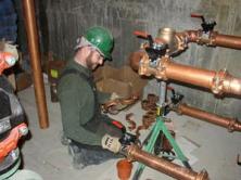 Our Plumbers Work With Copper Drain Lines